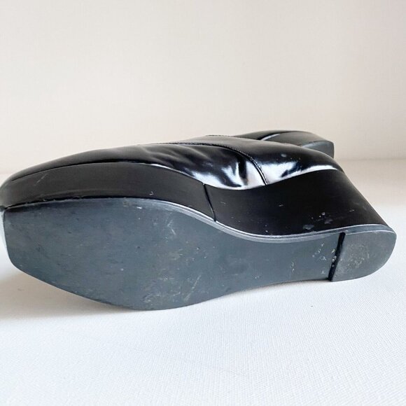 Robert Clergerie Black Leather Platform Lace up  Shoes 37.5 - Picture 10 of 10